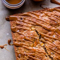 Apple Cake with Salted Caramel Glaze