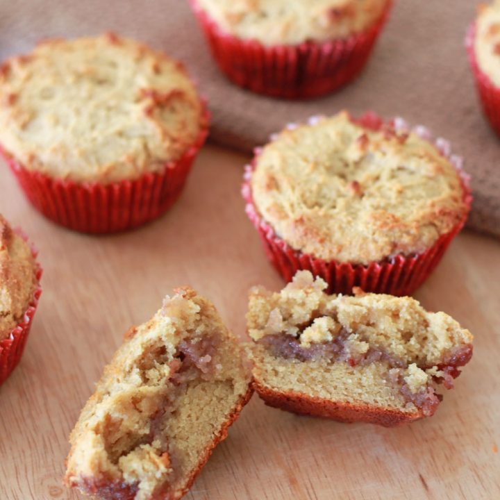 Peanut Butter & Jelly Muffins (Grain & Dairy Free)