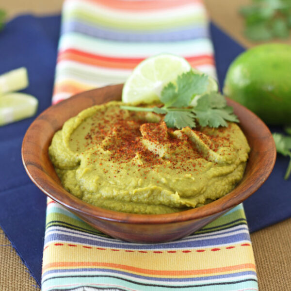 Cilantro Green Chile Lime Hummus Recipe Runner