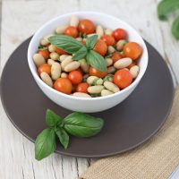 Tomato Basil White Bean Salad