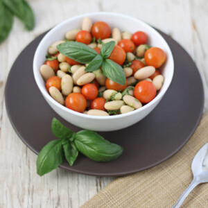 Tomato, Basil, White Bean Salad