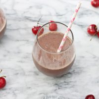 Chocolate Cherry Banana Smoothie