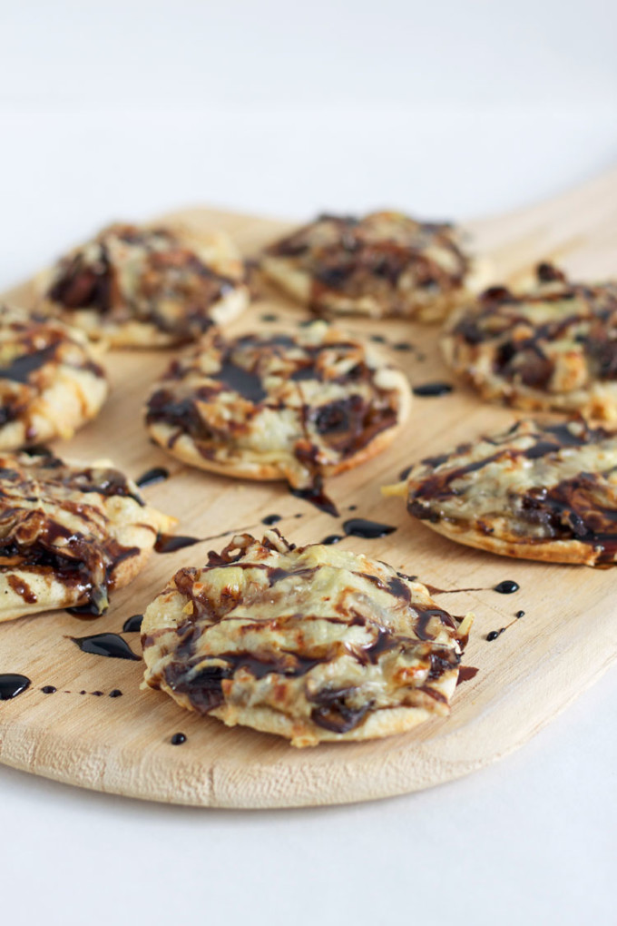Guinness Caramelized Onion & Mushroom Pizzettes Recipe Runner