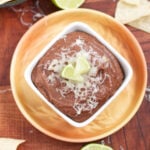 Black bean dip is a quick and easy to make appetizer!