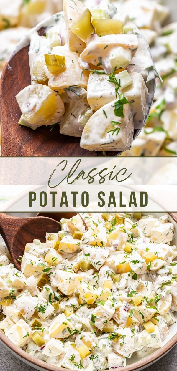 Potato salad pinterest collage
