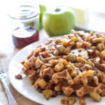 Cinnamon Waffles with Apple Topping | Recipe Runner | Perfectly spiced waffles with sweet apple topping are sure to get you out of bed on a cold morning!