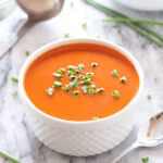Tomato Balsamic Soup | Recipe Runner | Silky smooth tomato soup with the tart sweetness of balsamic vinegar!