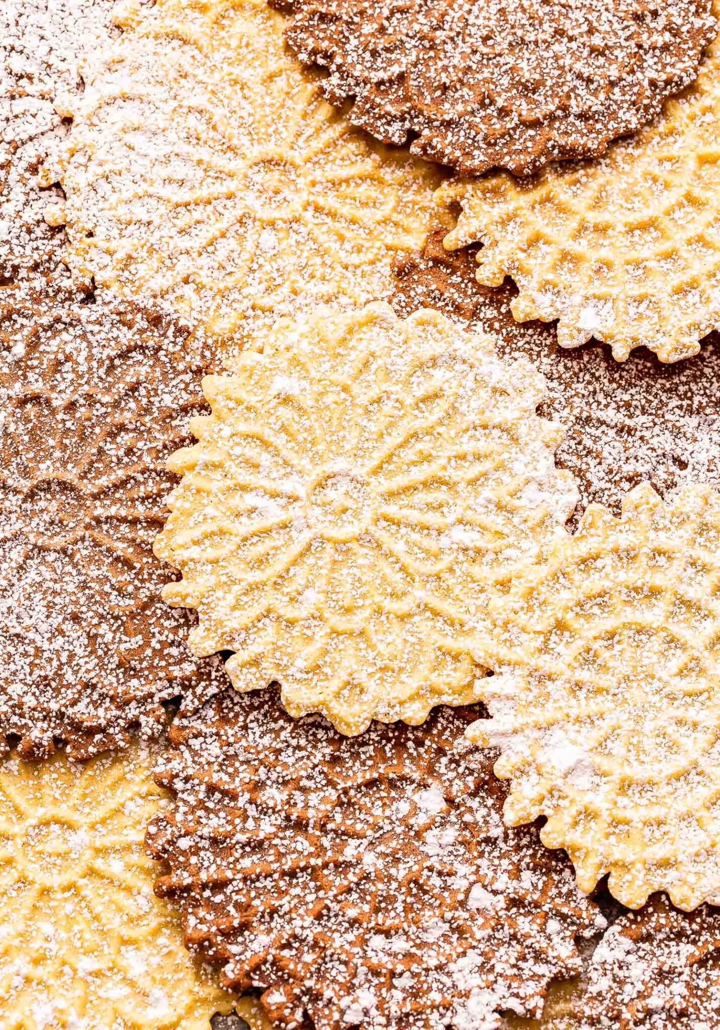 Vanilla and Chocolate Pizzelles Recipe Runner