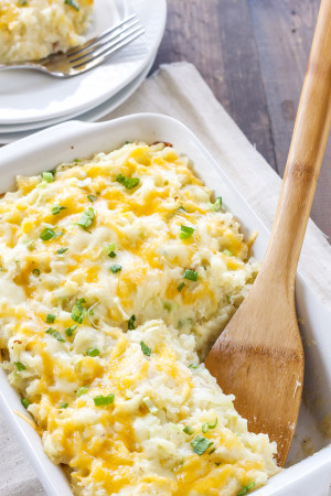 Skinny Cheesy Potato Casserole - Recipe Runner