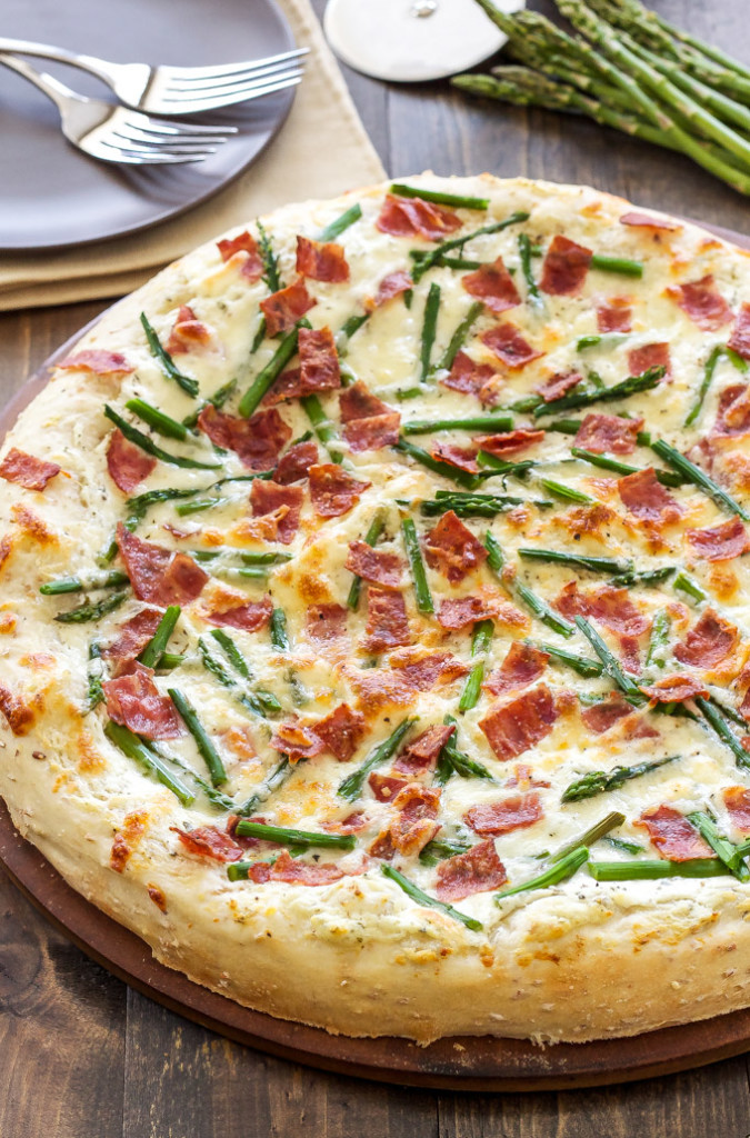 Asparagus, Bacon, and Goat Cheese Pizza Recipe Runner