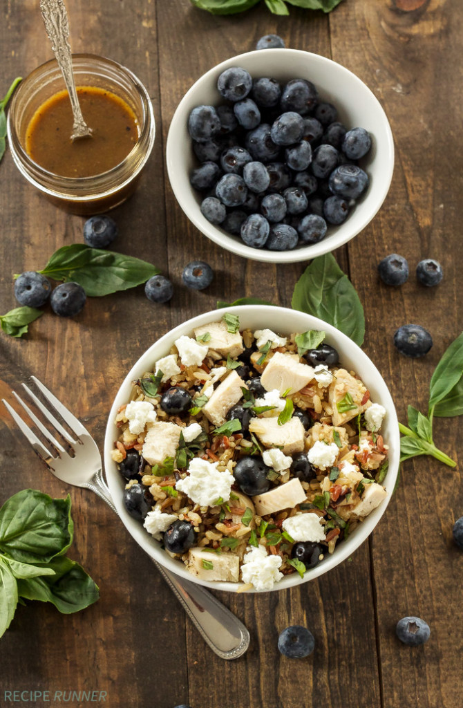 Blueberry Basil Rice Salad Recipe Runner