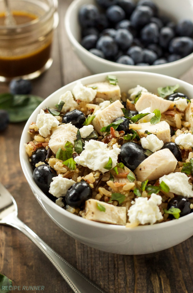Blueberry Basil Rice Salad Recipe Runner