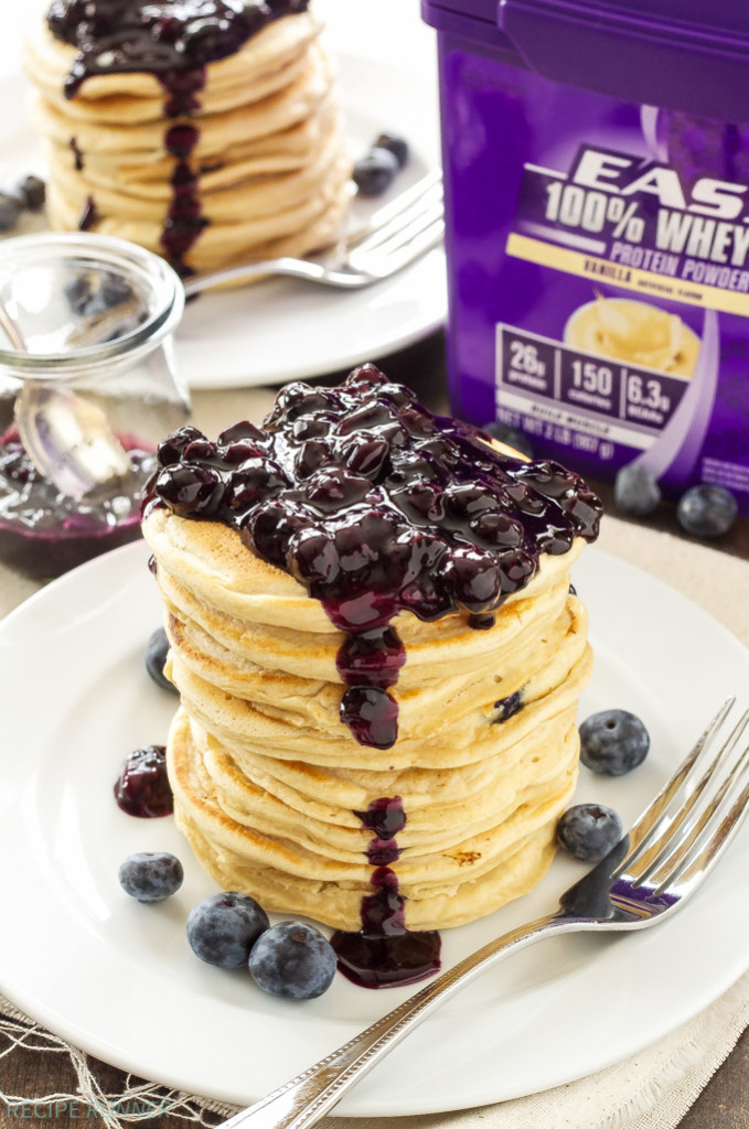 Blueberry Vanilla Protein Pancakes Recipe Runner