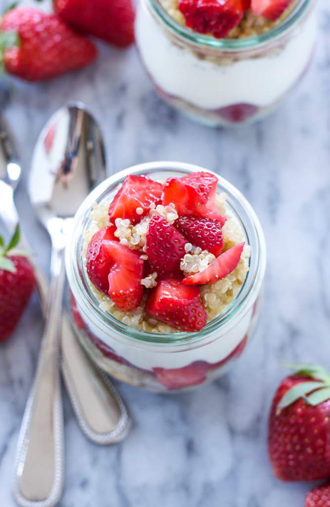 Strawberries and Cream Yogurt Quinoa Parfaits Recipe Runner