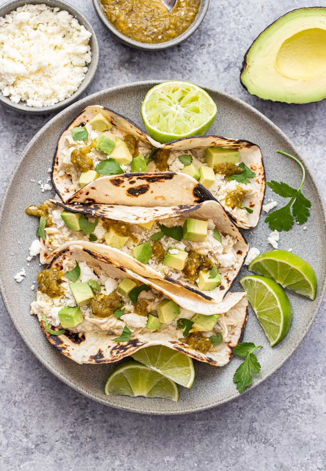 Creamy Green Chile Chicken Tacos Recipe Runner