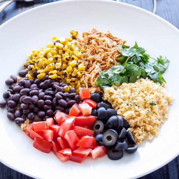 Chicken Enchilada Cauliflower Rice Bowls Recipe Runner