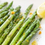 Chilled Asparagus with Citrus Vinaigrette | Crisp cold asparagus tossed in a delicious citrus vinaigrette!