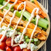 Buffalo Chicken Salad with Spicy Ranch Dressing