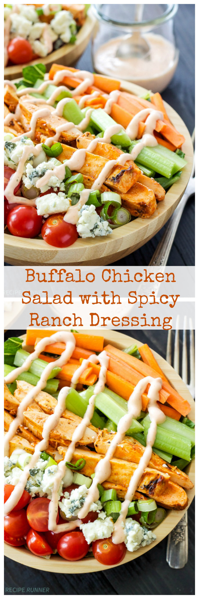 Buffalo Chicken Salad with Spicy Ranch Dressing Recipe Runner