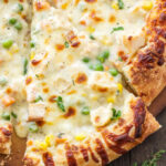 Chicken Pot Pie Pizza | Chicken pot pie meets pizza in this over the top comfort food mash-up!