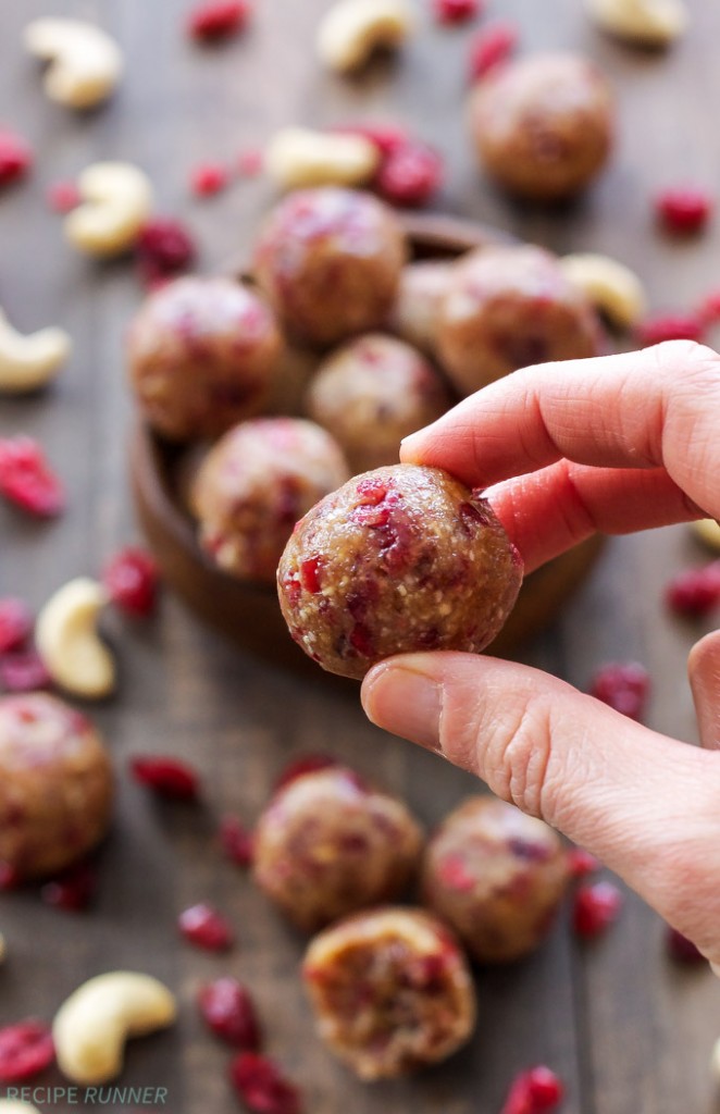 Cranberry Vanilla Energy Bites Recipe Runner
