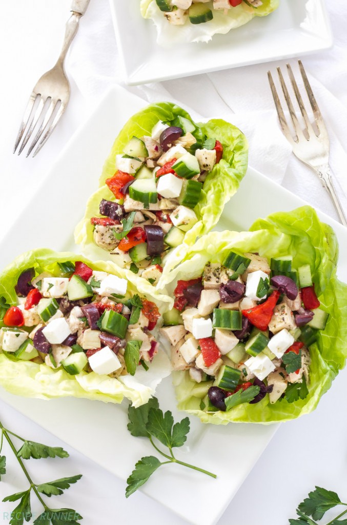 Greek Chicken Salad Lettuce Cups Recipe Runner