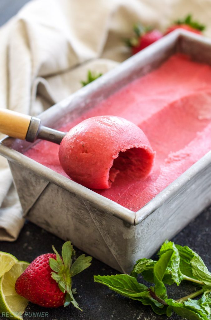 Strawberry Mojito Sorbet Recipe Runner