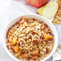 Apple Crisp Steel Cut Oatmeal