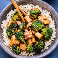 Sheet Pan Crispy Teriyaki Tofu and Broccoli