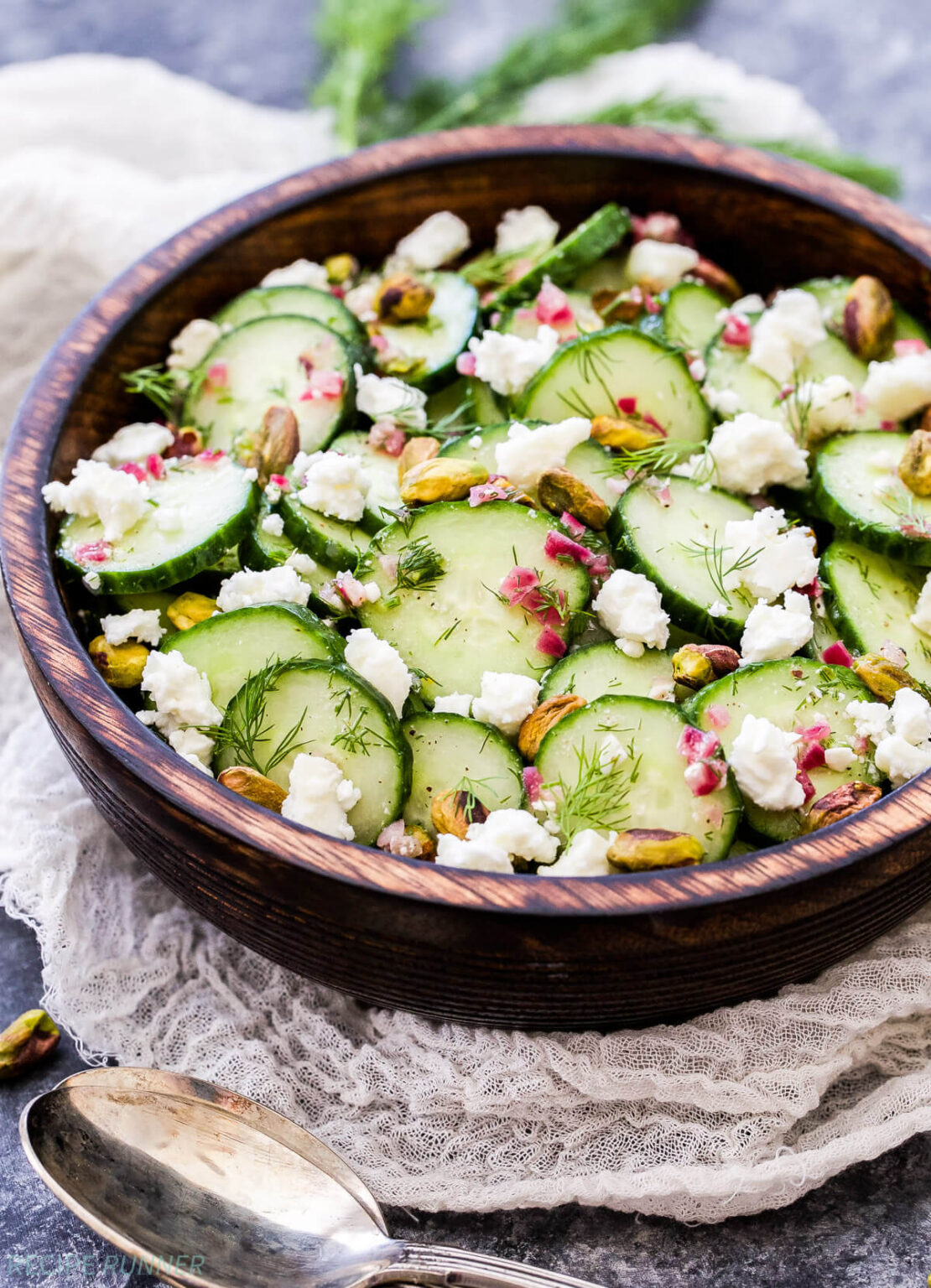 Cucumber, Dill, Feta and Pistachio Salad Recipe Runner