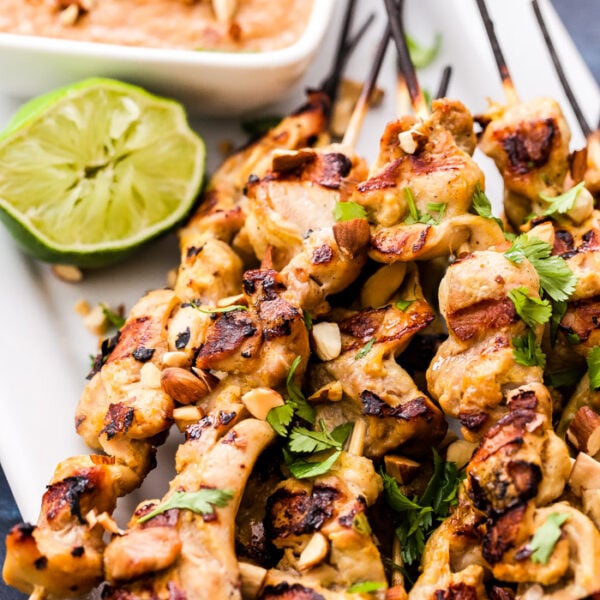Grilled Chicken Satay with Almond Butter Sauce Recipe Runner