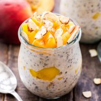 Cinnamon Honey Peach Overnight Oats