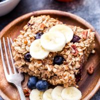 Blueberry Banana Bread Baked Oatmeal