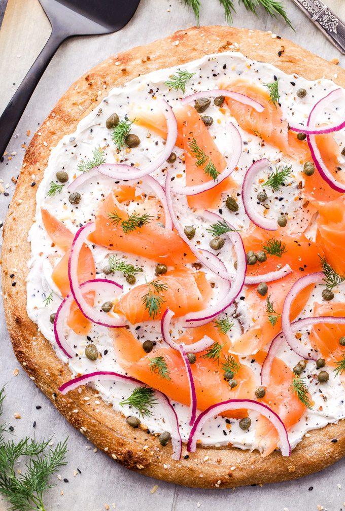 Everything Bagel And Lox Breakfast Pizza Recipe Runner