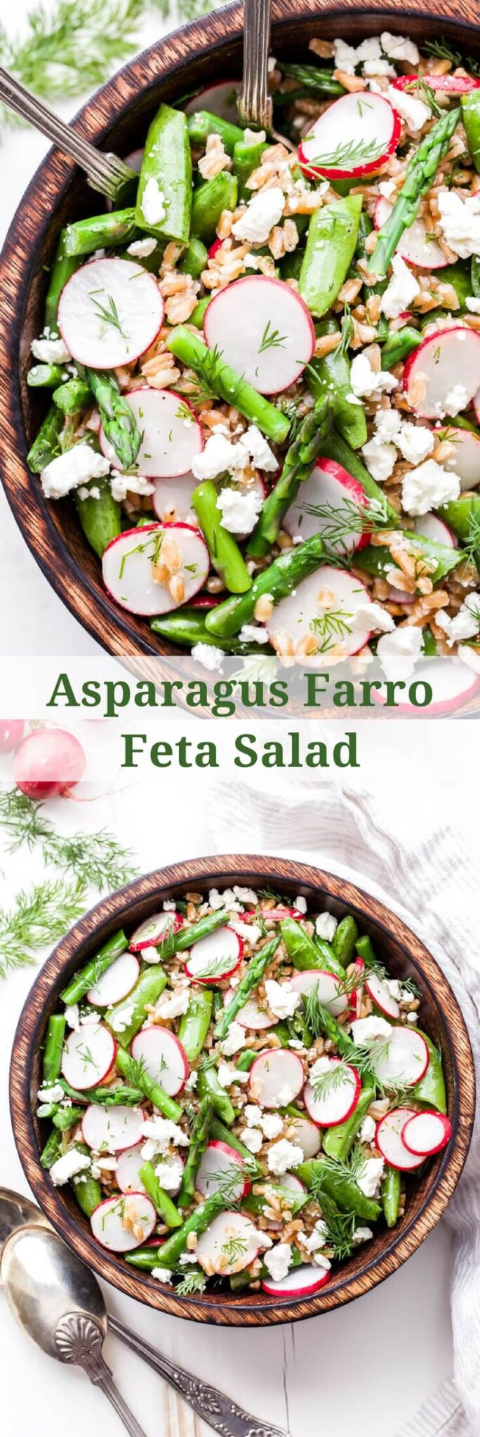 Asparagus Farro Feta Salad Recipe Runner