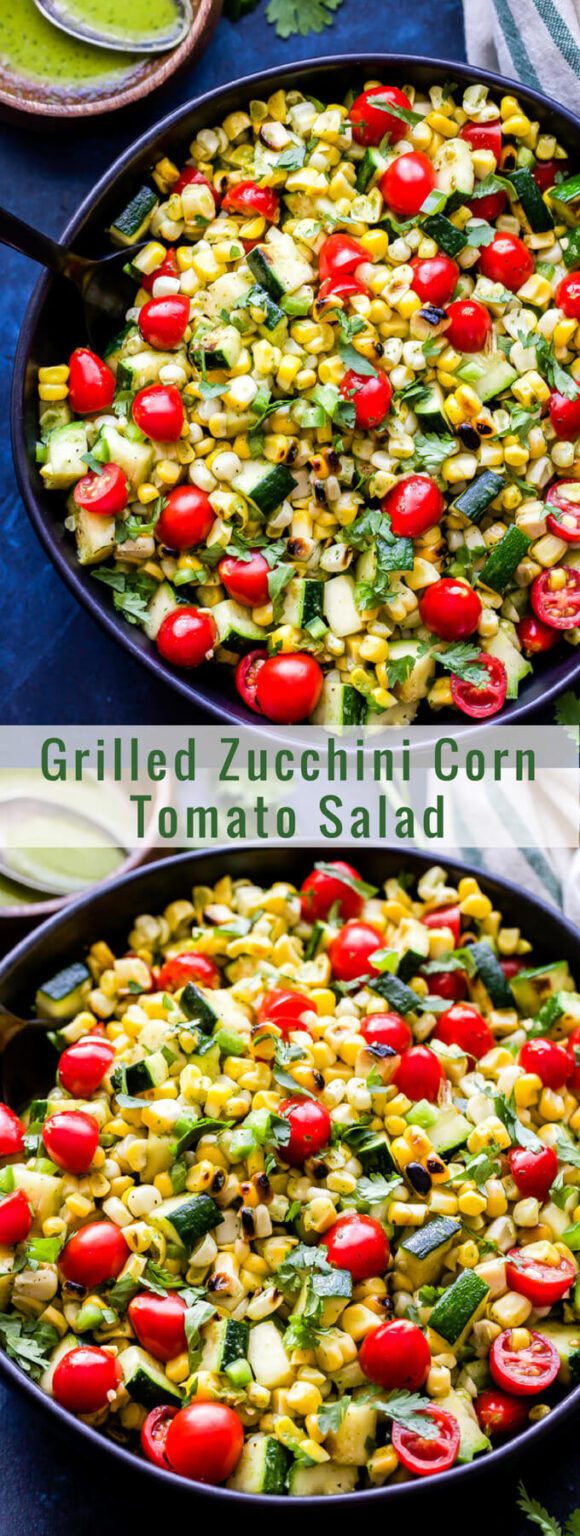 Grilled Zucchini Corn Tomato Salad Recipe Runner