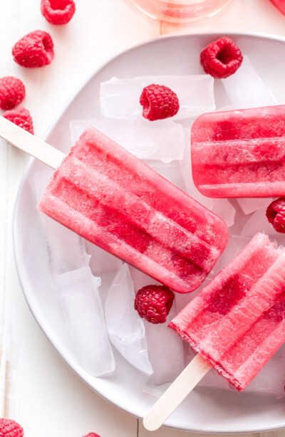 Rose Raspberry Popsicles Raspberry Rosé Popsicles - Recipe Runner