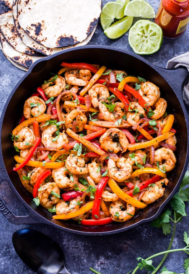Skillet Shrimp Fajitas Recipe Runner