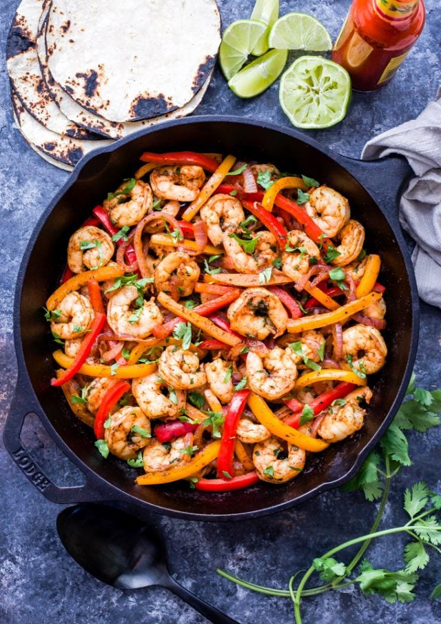 Skillet Shrimp Fajitas Recipe Runner