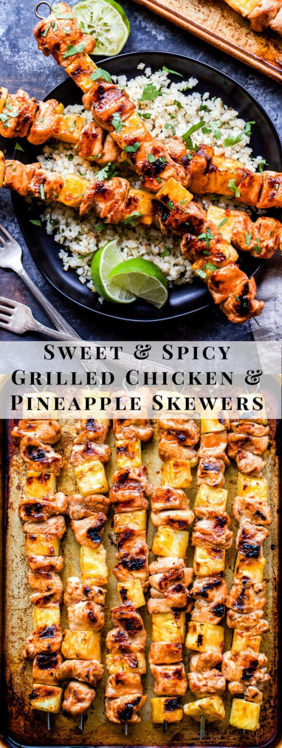 Sweet and Spicy Grilled Chicken and Pineapple Skewers Recipe Runner