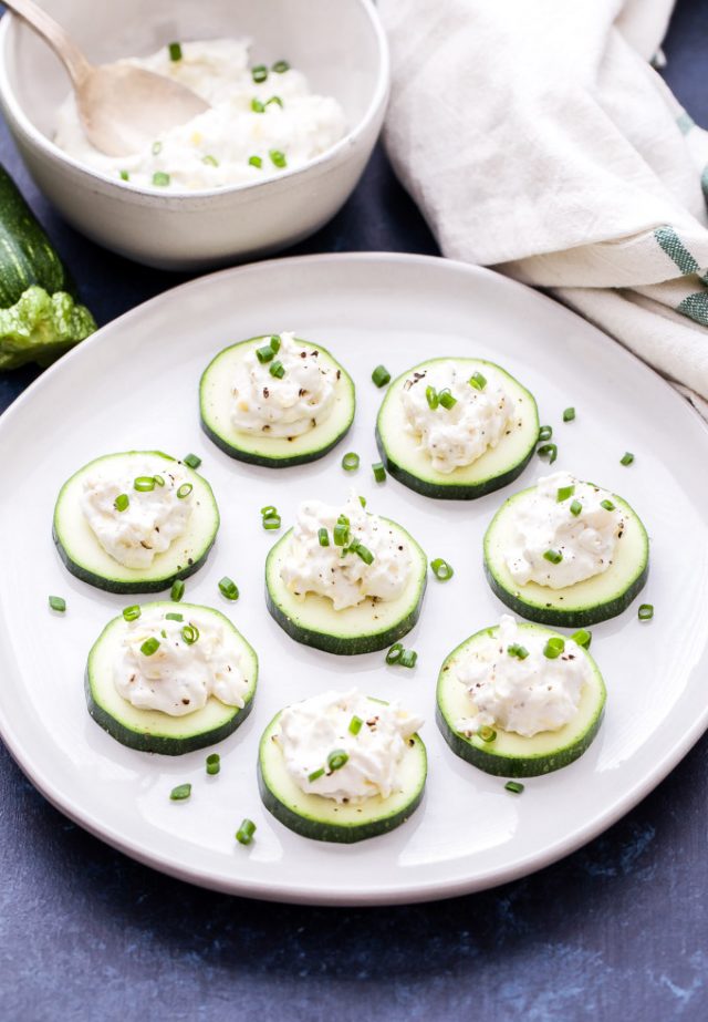 Artichoke Dip Zucchini Bites Recipe Runner