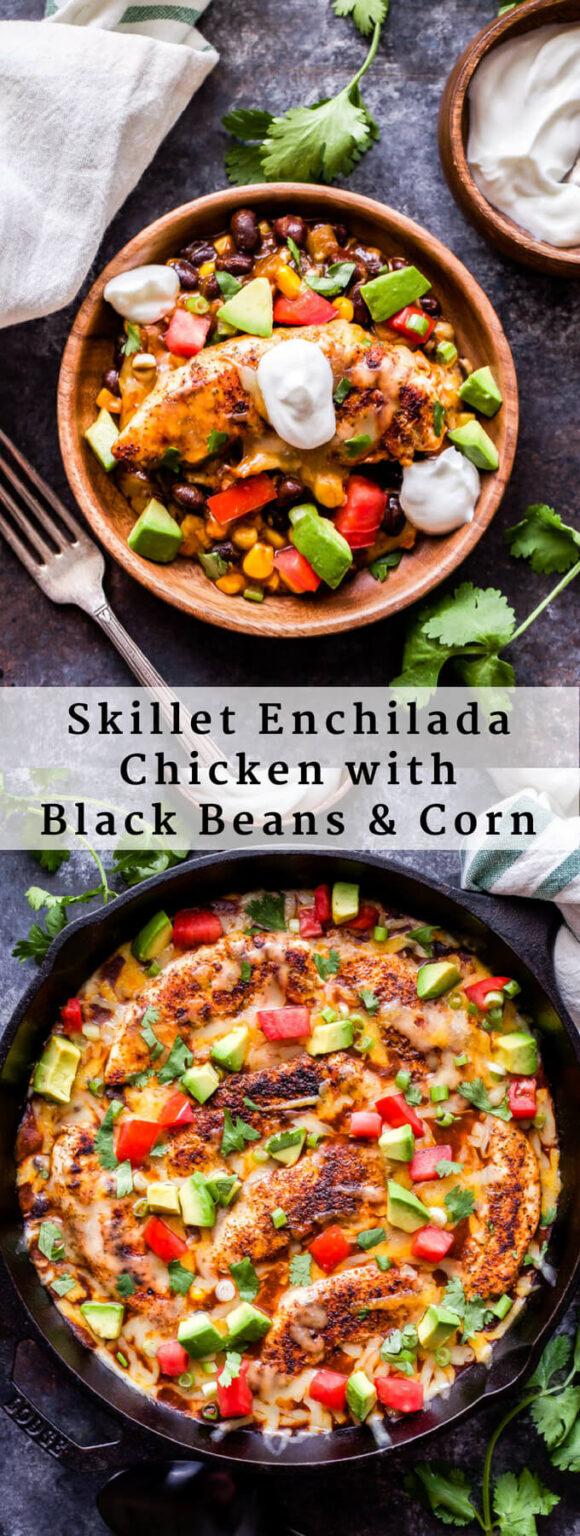 Skillet Enchilada Chicken with Black Beans and Corn Recipe Runner
