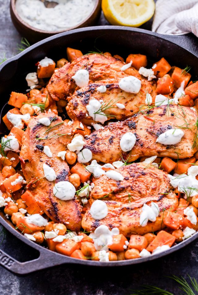 Harissa Chicken, Sweet Potato and Chickpea Skillet Recipe Runner