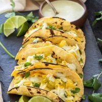 Egg, Green Chile and Cheese Breakfast Tacos