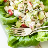 Healthy Grilled Chicken Waldorf Salad