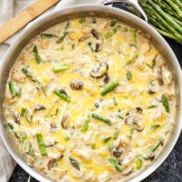 One Pot Creamy Chicken and Asparagus Casserole