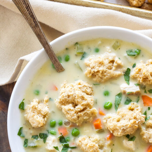 Chicken Pot Pie Soup with Biscuit Crumbles Recipe Runner