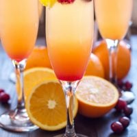 Cranberry Orange Mimosas