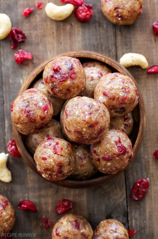 Cranberry Vanilla Energy Bites Recipe Runner