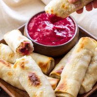 Turkey, Cranberry and Brie Egg Rolls